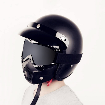 Face Mask with Detachable Goggles