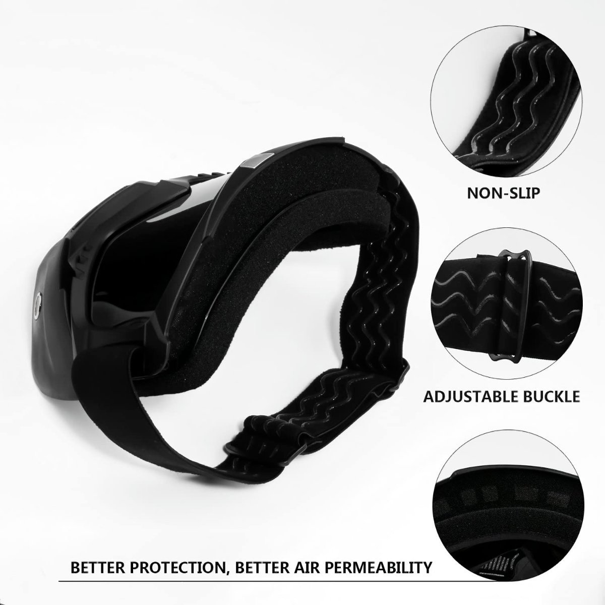 Face Mask with Detachable Goggles