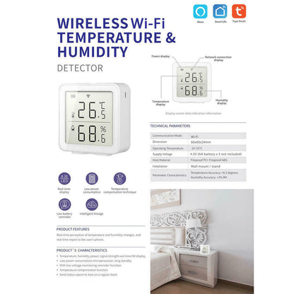 WIFI Wireless Temperature Humidity Sensor