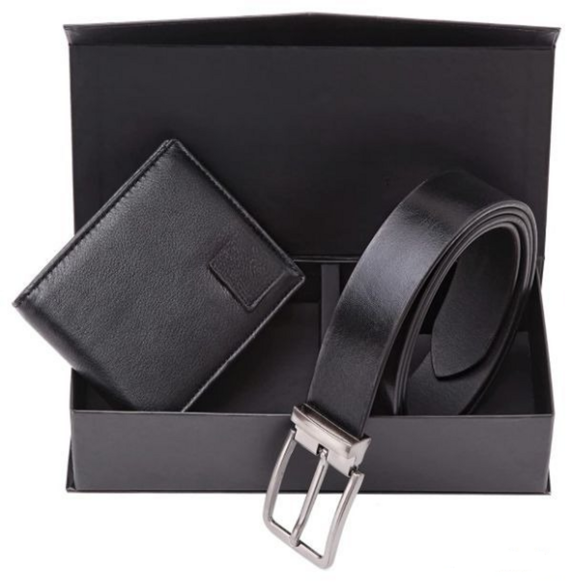 Leather Wallet & Belt Combo Gift Box