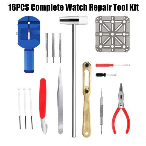 16pcs WATCH Repair Back Opener Kit 