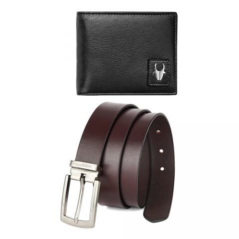 Leather Wallet & Belt Combo