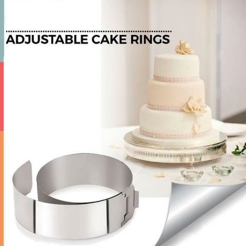 Adjustable Cake Ring With Clip
