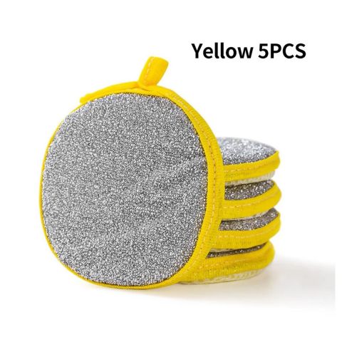 5PCS Double Side Dishwashing Sponge