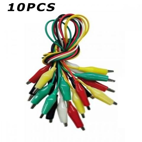 10pcs Alligator Clips Electrical DIY Test Leads