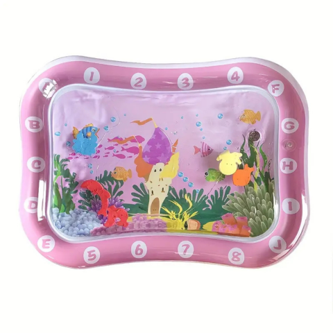 Baby Tummy Water Mat-Pink