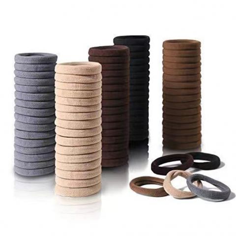Thick Seamless Brown Hair Ties, Ponytail Holders Hair Accessories No Damage For Thick Hair