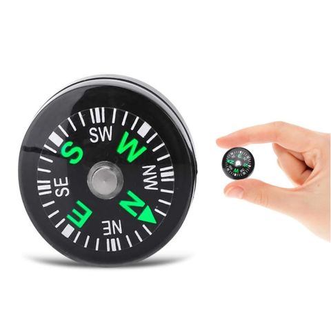 Lightweight Pocket Oil Filled Button Compass