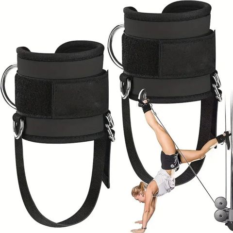 Comfortable Fitness Ankle Straps with D-Ring Cuffs