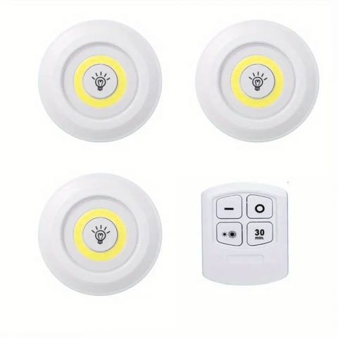 3pcs Smart Wireless LED COB Night Light