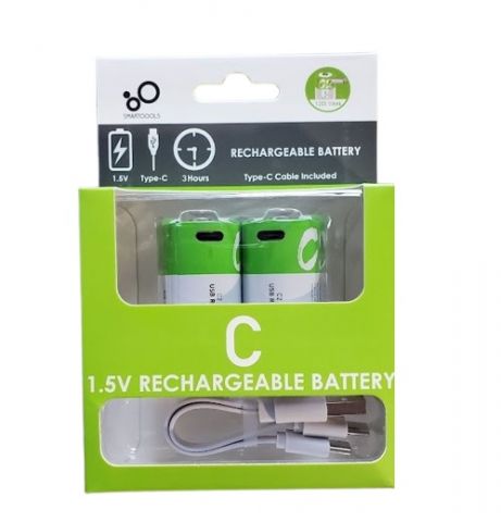 C - Size 1.5V RECHARGEABLE BATTERY 5000 mwh