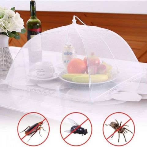 1pc Food Umbrella Pop Up Mesh Screen Food Covers