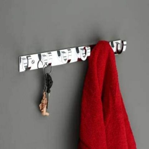 6 Pin Bathroom Cloth Hooks Hanger