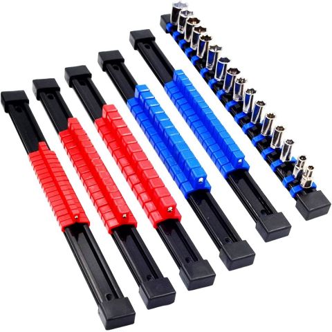 6PC ABS Socket Organizer Drive Socket Holder