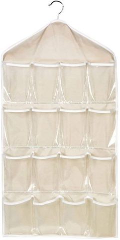 Foldable 16 pocket wardrobe organizer-Skin