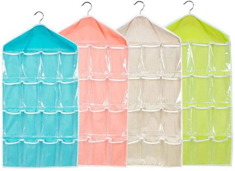 Foldable 16 pocket wardrobe organizer