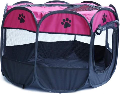 Pet Play Tent Kennel Pink - (Small)
