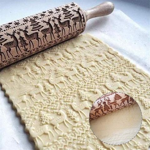 Christmas 4D Rolling Pin