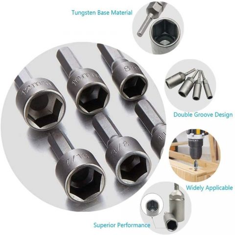 14 PCS Power Nut Driver Bit Set