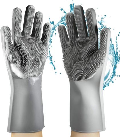 Dish Washing Gloves-Grey