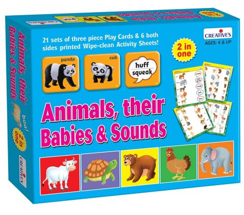 Animals Their Babies and Sounds Card