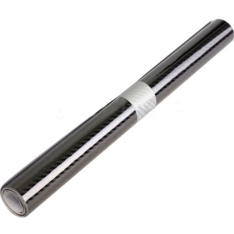 Black Carbon Fiber Sticker