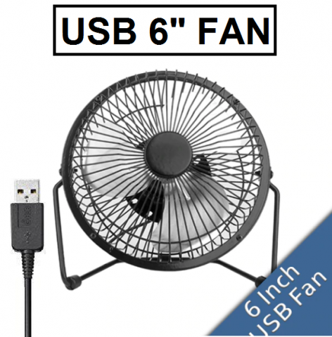 USB Mini Fan Cooling Desk -6inch