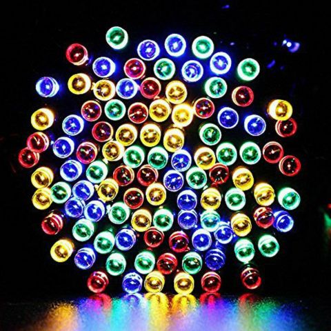 Solar Power LED String Light-Multicolor-12M 100LEDs
