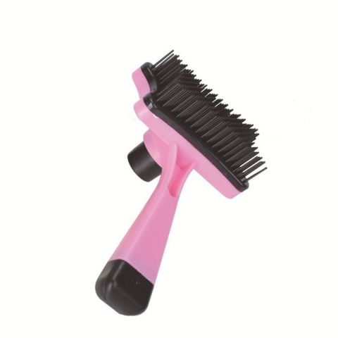 Slicker Brush Grooming Rake-Pink
