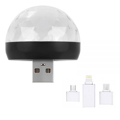USB Mini Disco Ball-Black