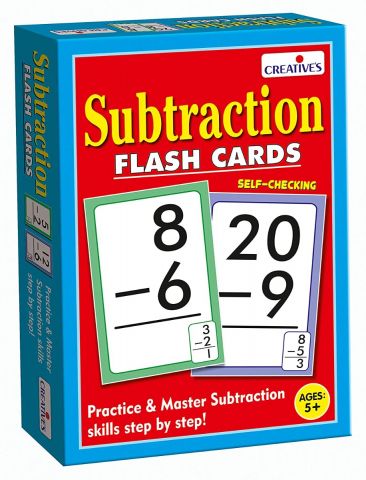 Educational Subtraction - Flash Card