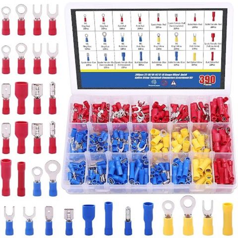 280pcs Box Assorted Spade Terminals Insulated Cable Connector