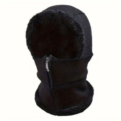 Plush Warm Hooded Hat