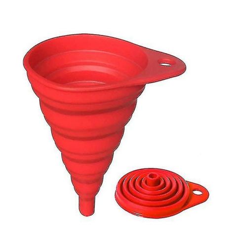 Foldable Collapsible Style Funnel-Red -Small
