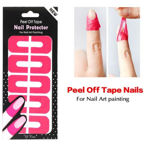 Nail Protector Peel Off Tape - Pink