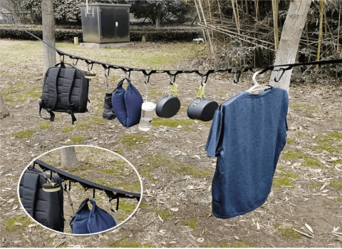 Tent Storage Clothesline, Camping Storage Strap