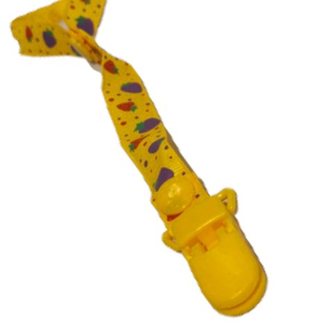 baby clip pacifier holder-Yellow