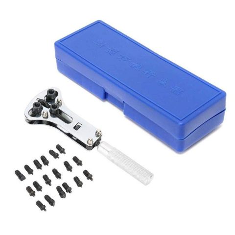 Watch Back Case Opener With 18 Pcs Clamps Kits