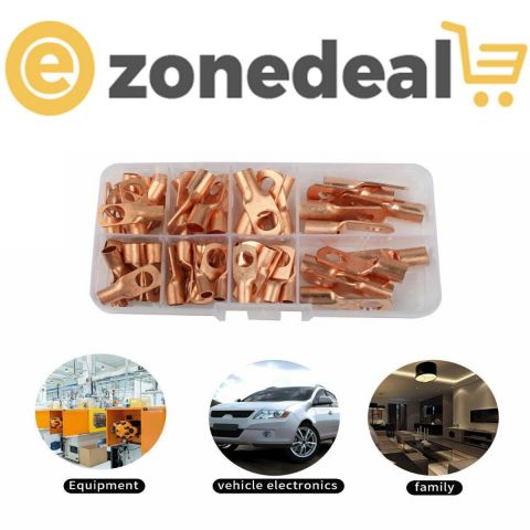 Copper Ring Lug Terminals Connector Kit