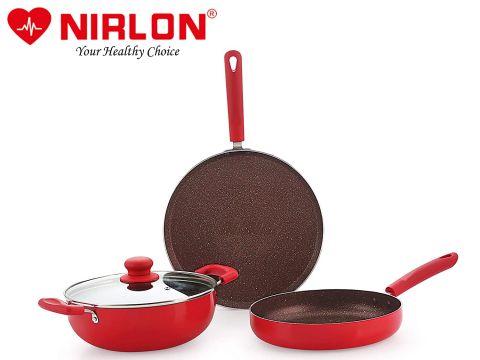 4pcs Cookware Set (Red)