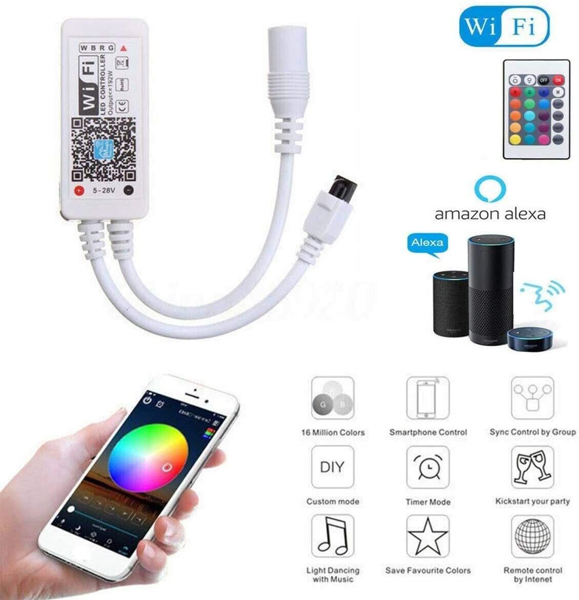 WiFi RGB LED Controller for Light Strips