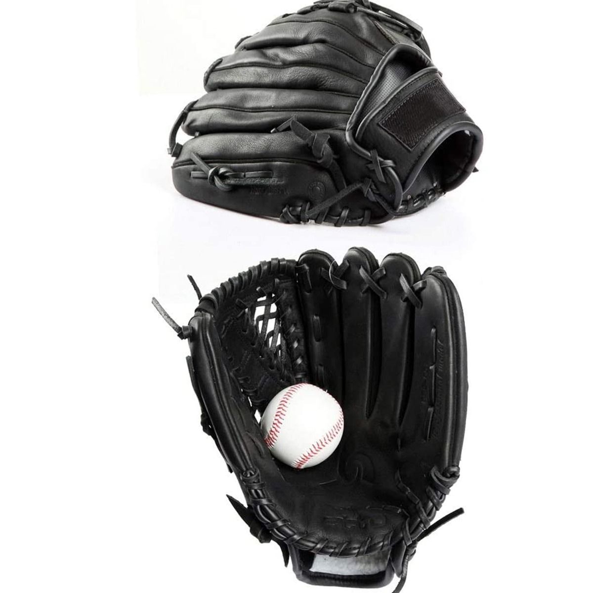 Youth Catchers Mitt Thickening PU Leather Sports Gloves T Ball